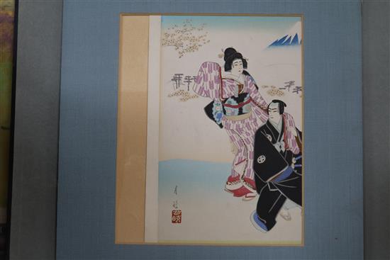 A folio of Japanese prints